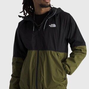 The North Face Mens Novelty Antora Rain Dryvent Jacket Forest Olive/Black Medium